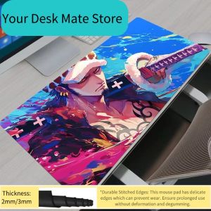 Bandai | One Piece Trafalgar Law Computer Mouse Pad Gamer Mouse Pads Large Gaming Mousepad XXL Desk Mause Pad Keyboard Mouse Carpet