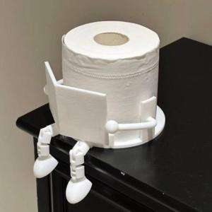 EELHOE | Toilet Paper Holder 3D Printed Tissue Holder with Decorative Novelty Roll Dispenser for Home Bathroom Storage Rack