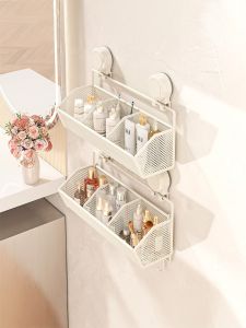 Wall Mounted Bathroom Organizer No Drilling