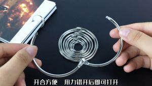 100pcs Binder Ring Besi Ring Buku Sampel Buka Tutup Bahan Logam Galvanis