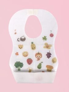🇸🇬 [READY STOCK] 20PC Disposable Bib Infant Feeding Waterproof Baby Saliva Bibs For Kids Children Toddler Cloth Single
