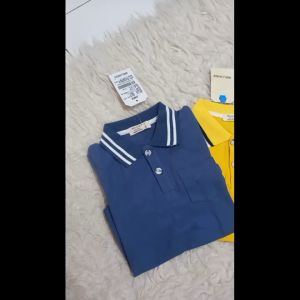 Kaos Kerah Polo Anak Laki Laki Impor Polos 3 Warna Lengan Pendek Usia 2-6 Tahun