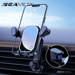 SEAMETAL 360 độ loại móc điện thoại trong xe ô tô móc giữ khung Air Vent di động giá đỡ điện thoại thiết kế cong giá lắp trong xe