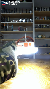 Nụ Cười Cá Mập LED cắm trại Ánh Sáng 3 Chế Độ ánh sáng ấm áp Trắng Với loại móc-C cắm trại sạc được Đèn Chiếu Sáng Ngoài trời chống nước Ly0289