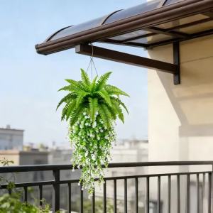 3 Cây Giả Treo Tường Chất Liệu Lụa Chống Tia UV Kiểu Cây Dây Leo Ba Tư Trang Trí Tường Giả Bằng Nhựa Lá Xanh Giả Dùng Trang Trí Nhà Cửa Trong Nhà.