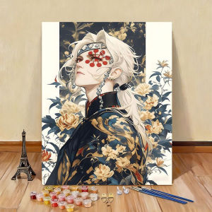 KAYOU | Bộ Tranh Sơn Dầu Theo Số Demon Slayer Bộ Dụng Cụ Vẽ Tranh Acrylic Tự Làm Dành Cho Người Lớn Đồ Trang Trí Nhà Cửa Tranh Vẽ Nhân Vật Hoạt Hình/anime