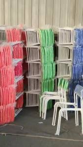 Simplified Backrest Plastic Hollow Chair