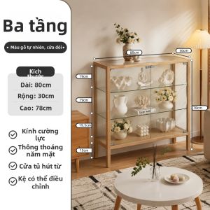 DMX | Tủ Kính Hiển Thị Gỗ Trong Suốt