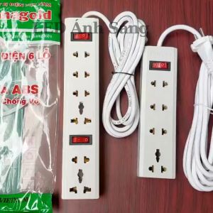 Ổ cắm điện Fanagold có công tắc chịu tải 2500W dây dài 3m 5m