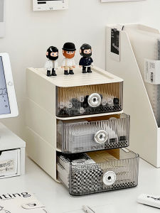Drawer-type Acrylic Desk Organizer Dustproof