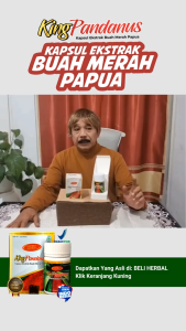 KING PANDANUS HERBAL MENGATASI STROKE TEKANAN JANTUNG ORI ISI 45 KAPSUL