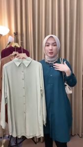 Tunik JUMBO Baju Wanita Super Jumbo Atasan Muslimah Besar 5L 4L LD 140 130