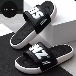 Hàng Mới Về Nữ Và Dép Xỏ Ngón Nam Có Chữ Cái Ngộ Nghĩnh Dày Dặn Đáy Chống Trơn Trượt Miếng Dán Ma Thuật Thể Thao Bãi Biển Dép Mát Mẻ