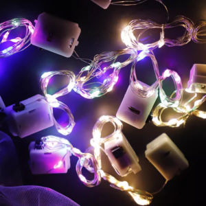 LED Small Color Happy Birthday Lights Flashing Lights String lights With Copper Wire Atmosphere Decorative Flower Bouquets
