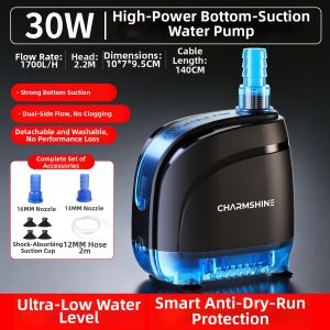 CHONGXIAOSHUAI | Quiet Large Flow Underwater Pump for Fish Tank