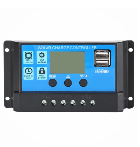 12V 24V10A LCD display dual MOS PWM control solar charge and discharge controller with USB solar controller for solar system use