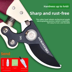 MONLEYTA | Effort-Saving Garden Pruner Scissors For Branches And Flower Trimming Stainless Steel Fruit Tree Pruning Shears Home Garden Tools