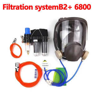 Mặt Nạ Phòng Độc Toàn Mặt 6800 Air-Supply Mặt Nạ Phòng Độc Công Nghiệp 4 Trong 1 Mặt Nạ Phòng Độc Bảo Vệ Hóa Chất Đa Chức Năng Chất Lượng Cao Với Lượng Khí Lưu Thông Có Thể Điều Chỉnh