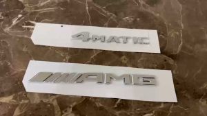 Decal tem chữ nhựa ABS 4MATIC dán xe đuôi ô tô G30209