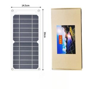 Waterproof Portable Solar Panel 5V USB Fast Charger for Phone Power Bank Outdoor Camping Hiking Travel Emergency Power Supply