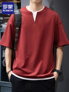 ROMON | Summer Thin Casual Retro Two-tone T-Shirt