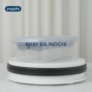 [Mega] Khay đá chống dính inochi dễ dàng lấy có kèm hộp đựng và nắp khử mùi tủ lạnh đủ loại [inochi.store]
