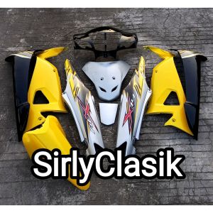 Cover Body Fullset Halus Kasar Honda Supra Fit X Warna Kuning Silver