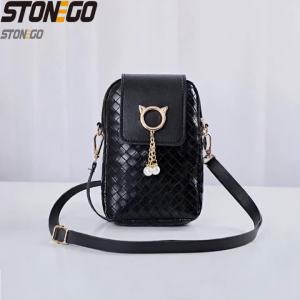 Fashion Women Mini PU Leather Crossbody Shoulder Bag Casual Mobile Phone Wallet Cute Handbag for Girls