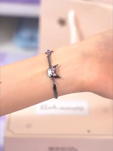 ZGO x Sanrio Kuromi สร้อยข้อมือสำหรับเด็กผู้หญิงเครื่องประดับแฟชั่นของขวัญวันเกิด 6110