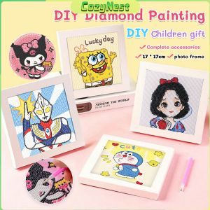 C.N. Handmade Diamond Painting With Frame DIY Kid Cute Tabletop Home Decor Gift Souvenirs