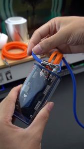 Kabel Putar 180 Strong Putar/ AN-K06 Kabel Data 120W Micro V8 / Type-C / iPhone 6A 1M LED Bahan Silicon Super Soft Kabel Gede Data Transmisi