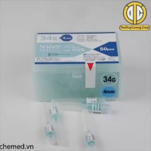 {Lẻ 1 cái} đầu kim 34g - 4mm đầu kim nano tiêm dưỡng chất 34g -4mm