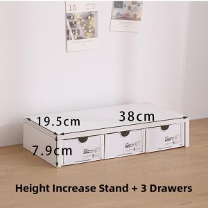 Office Desk Heightening Stand Dormitory Desktop Storage Rack Monitor Holder Notebook Computer Platform Organizer