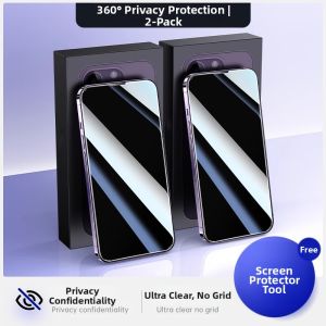 Bosie | Anti-Peeping Tempered Glass Screen Protector for iPhone 15/14 Pro Max/13 Pro/12/XR/11/Air