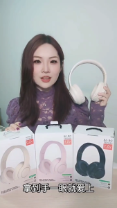 ชุดหูฟังไร้สาย ชุดหูฟังบลูทูธ Purple White Pink Black Orange Wireless Bluetooth Headset Long Battery Life Noise Cancellation Reduction Headphones Head-mounted Gaming Earbuds Wireless Earphone Sports Running Exercise Music Learn Good Sound Quality