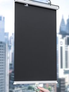 Office Heat Insulation Glass Sunshade Curtain Free Stretch Suction Cup Installation No Drilling Required Modern Simple Style