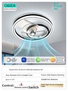 OSIZA | Quiet Oscillating Ceiling Fan for Home