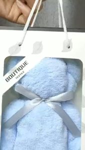 Happy Home ผ้าเช็ดตัวรูปหมี ของขวัญ ชำร่วย สำหรับเทศกาลพิเศษ ของขวัญปีใหม่ ของเยี่ยมเด็กอ่อน วาเลนไทด์ ของแจกลูกค้า งานแต่ง บวช