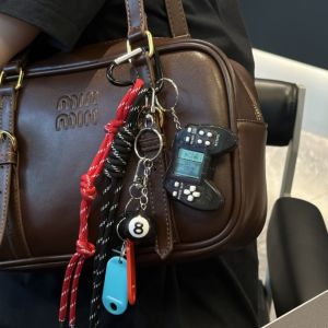 2024 Summer Miu Series Wind Alkaline Water Small Van Braided Rope Keychain Pendant Bag Decoration Pendant Keychain