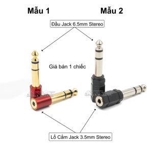 Đầu Chuyển Đổi 3.5mm Sang 6.5mm giá 1 chiếc (lổ cắm jack 3.5 sang đầu jack 6.5) JC