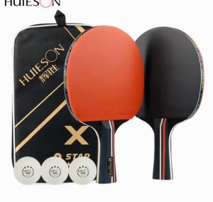 2 pieces Ping Pong Bat Set 3 Stars Table Tennis Bet & Bola Ping Pong Ball 100% Authentic & Original