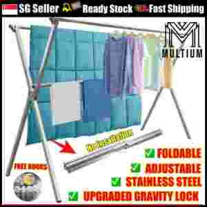 H Stainless Steel Extendable Laundry Drying Rack | Laundry Rack | Foldable Laundry Rack | Drying Rack |Laundry| Laundry Organizer |Drying Rack clothes