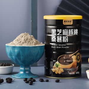 Black Sesame Walnut Black Bean Mulberry Powder Nutrition Breakfast Congee Fast Food Instant Drink Cereals Food Instant Drink Meal Replacement Powder