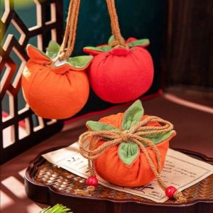 YESPERY Persimmon Sachet Empty Bag Handmade DIY Sachet Bag 2026 Chinese New Year Lucky Bag Gift