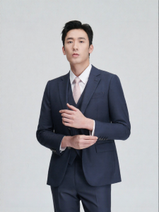 Spring New Mens Stylish Double Vent Business Suit Set