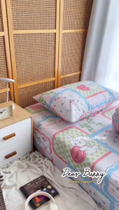 Sprei Jepang 160x200 tinggi 35cm Queen size Katun asli Adem Karet Anti geser Motif Bunga Minimalis