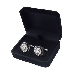 Hộp Đựng Khuy Măng Sét Nhung Cao Cấp Quà Tặng Doanh Nghiệp Dành Cho Nam Hộp Lưu Trữ Nắp Mở Hộp Lưu Niệm Cho Đám Cưới