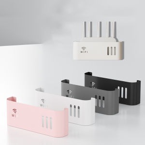 Wall Mounted WiFi Box Hider WiFi Wireless Router Storage Box Power Strip and Hidden Router Equipment Organizer for Office Home
