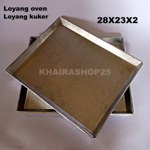 Loyang Oven Kue Kering Kuker 28x23x2 (1pcs) dan 26x20x1.5 cm (3pcs)