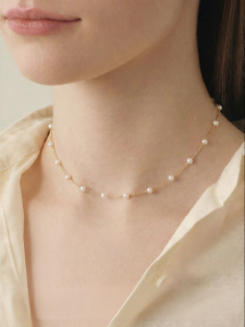 YISHU | Australian White Pearl 18K Gold Plated Necklace